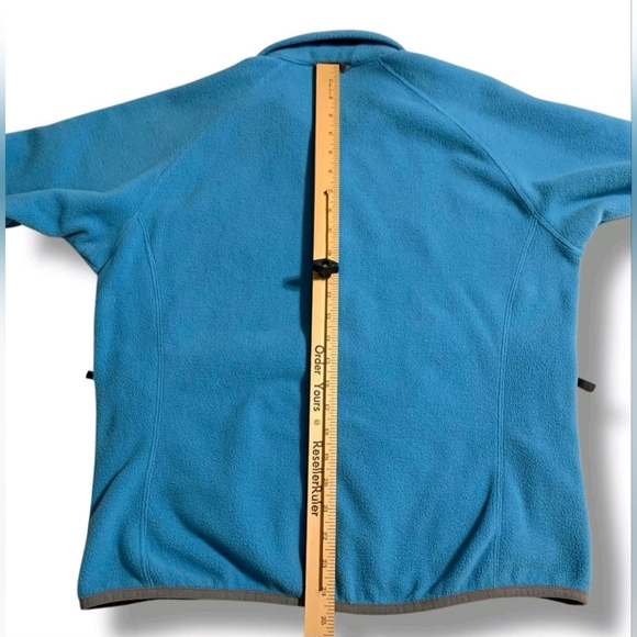 The North Face Women's Size Medium Blue And Gray Fleece Full Zip Jacket - Picture 10 of 11